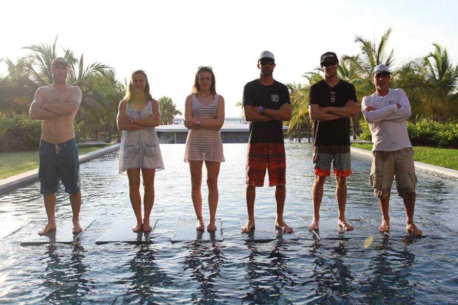 Team GB SUP pool pose