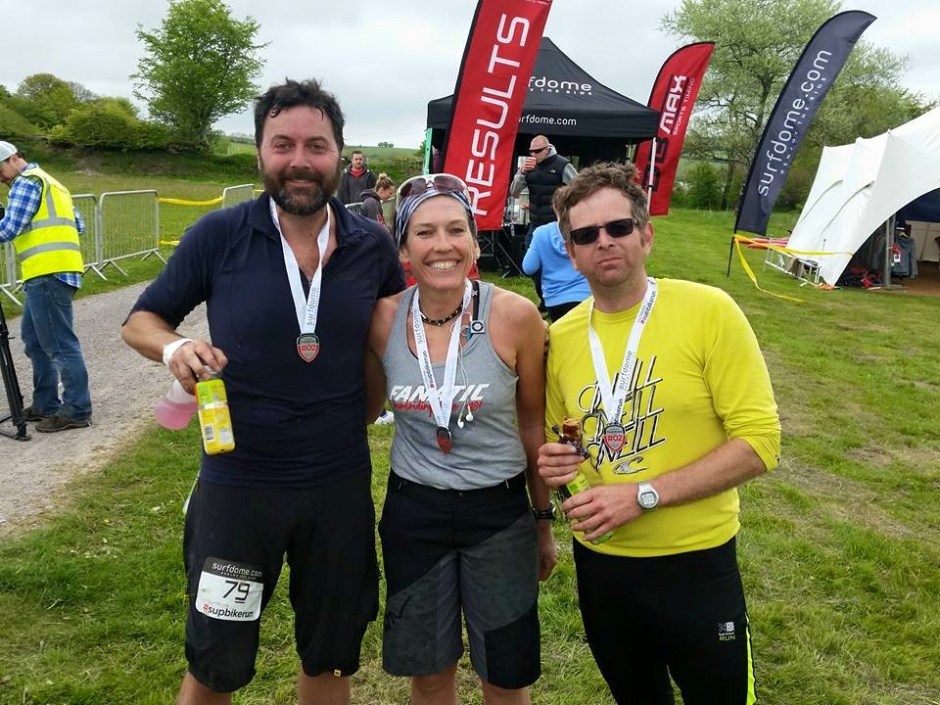 Simon Jeffery at SUP BIke Run