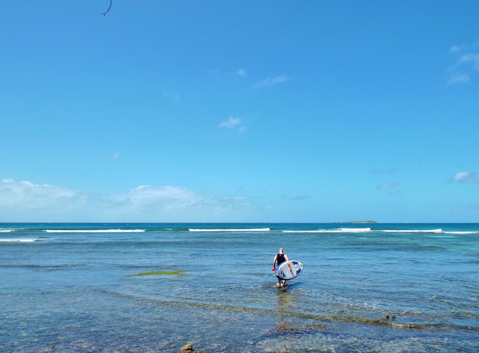 Tez Plavenieks Prickly Point, Grenada, Spice ISland, West Indies, Caribbean, SUP surfing