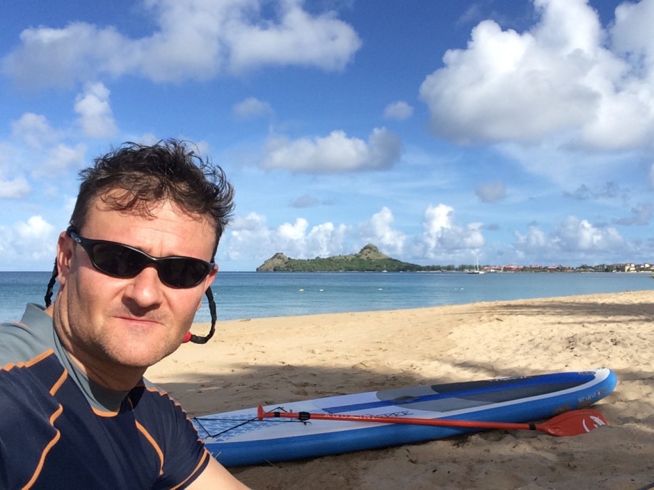 Simon Hatfield, St Lucia SUP