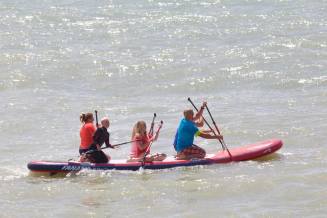 Plumes windy SUP day