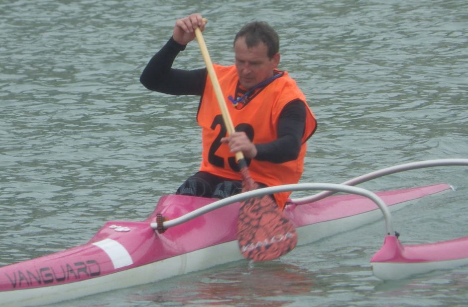 John Galilee hard OC1 paddling