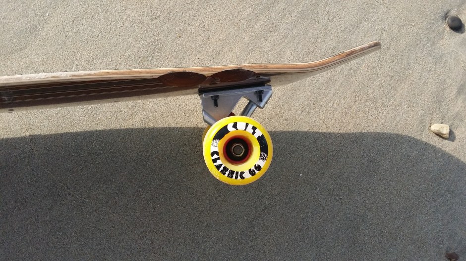 Lush Longboards X-flex wheels close up