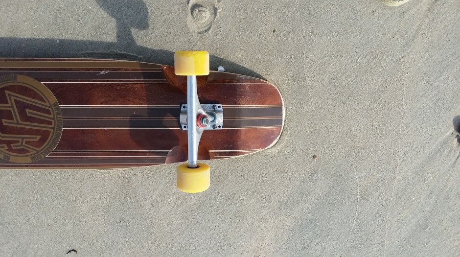 Lush Longboards X-Flex trucks close up