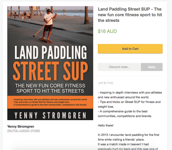 Land Paddling book Yenny Stromgren