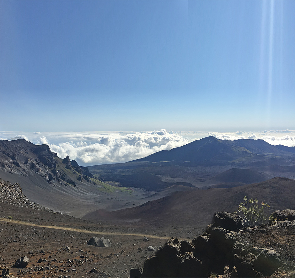 JHV hiking Mount Haleakala