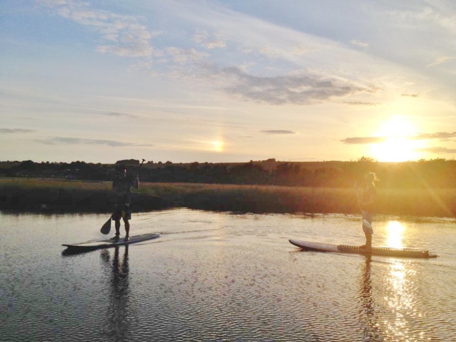 Neptune SUPs Seven Sisters sunset