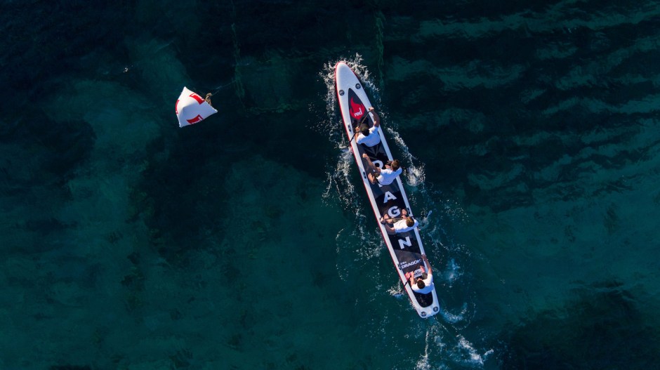 Red Paddle Co Dragon racing
