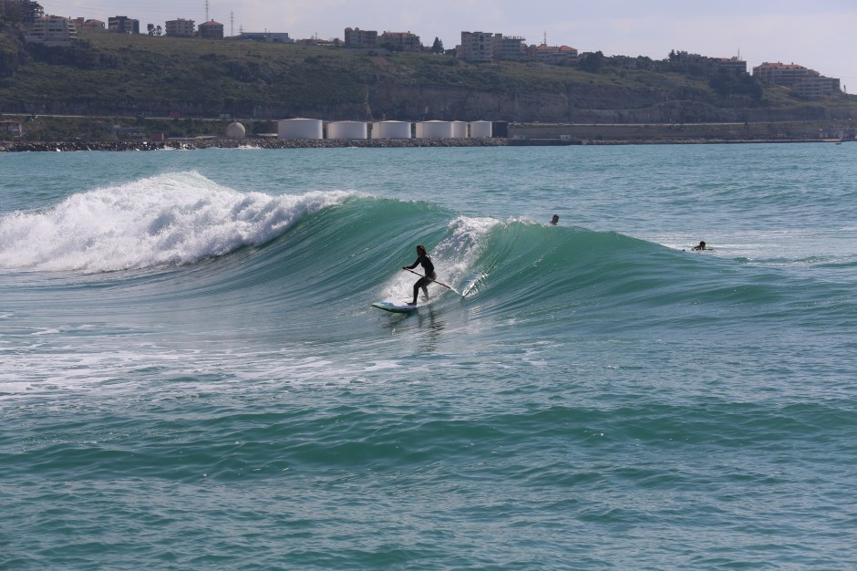 Lebanon SUP surfing with Sarah Hebert