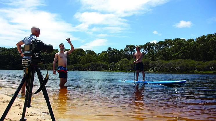 Mike direction to Dad and Boothy