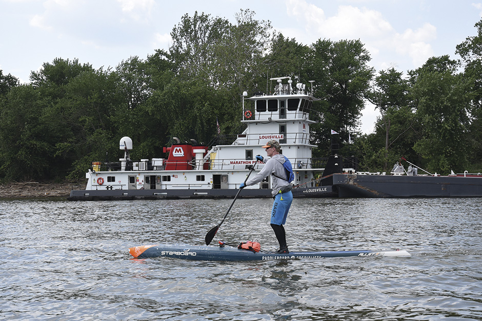 Adrian Angell on the Ohio River