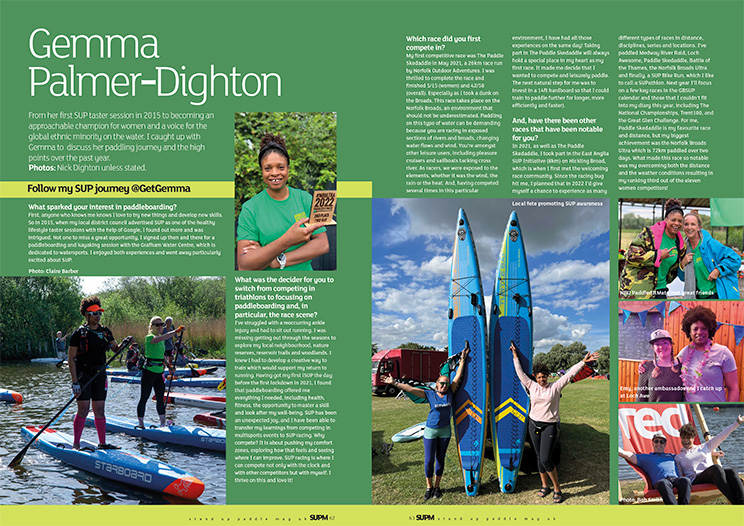 #ShePaddles interview Gemma Palmer‑Dighton