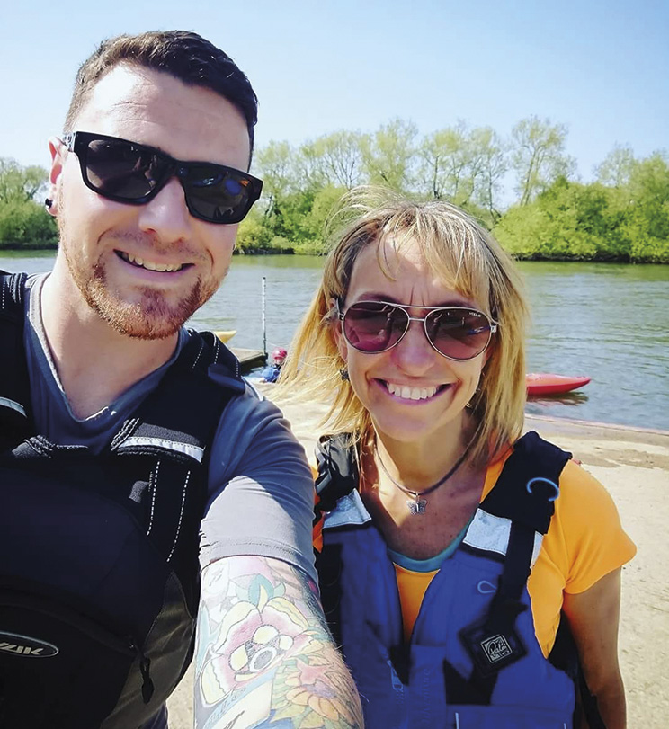 Oli Jordan and Michaela Strachen