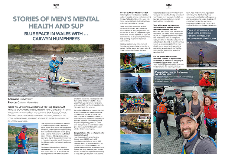 Mens mental health in SUP