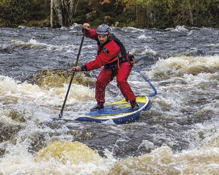 Paddler: Honza with a cross deck.
Photo: Jim Miller