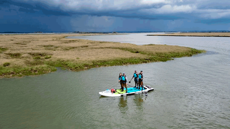 East of England Paddlesports: Circumnavigation around Mersea Island on a Mega SUP