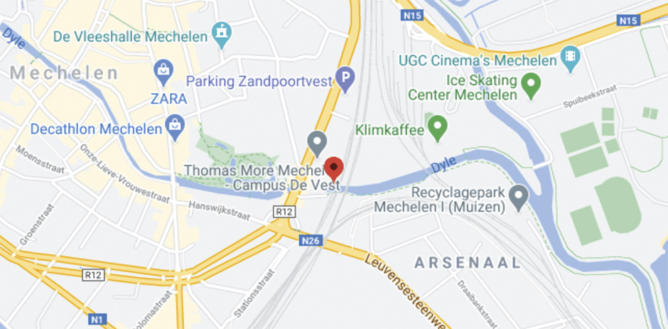 The Dyle river in Mechelen