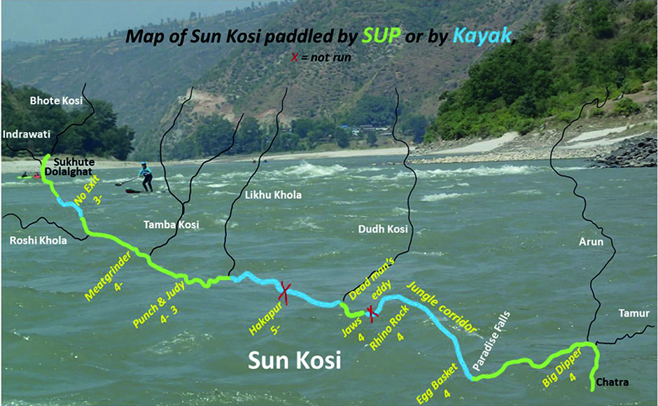 Sun Kosi map