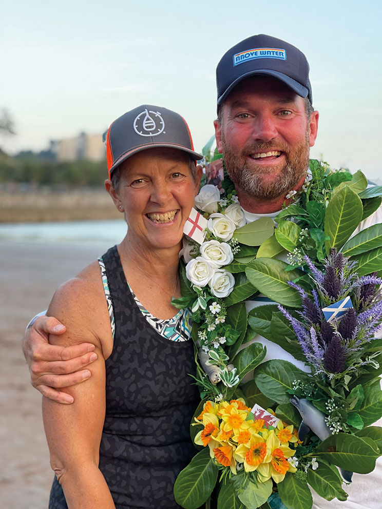 Brendon on completion of his circumnavigation. Photo: Antony
